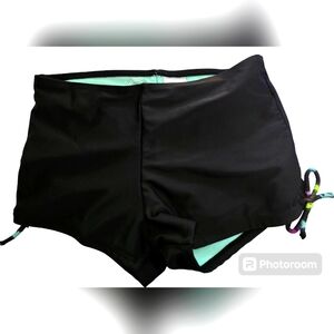 Wonder Nation Blk. Girls Swim Suit Bottoms. Sz. Lg. 10/12.